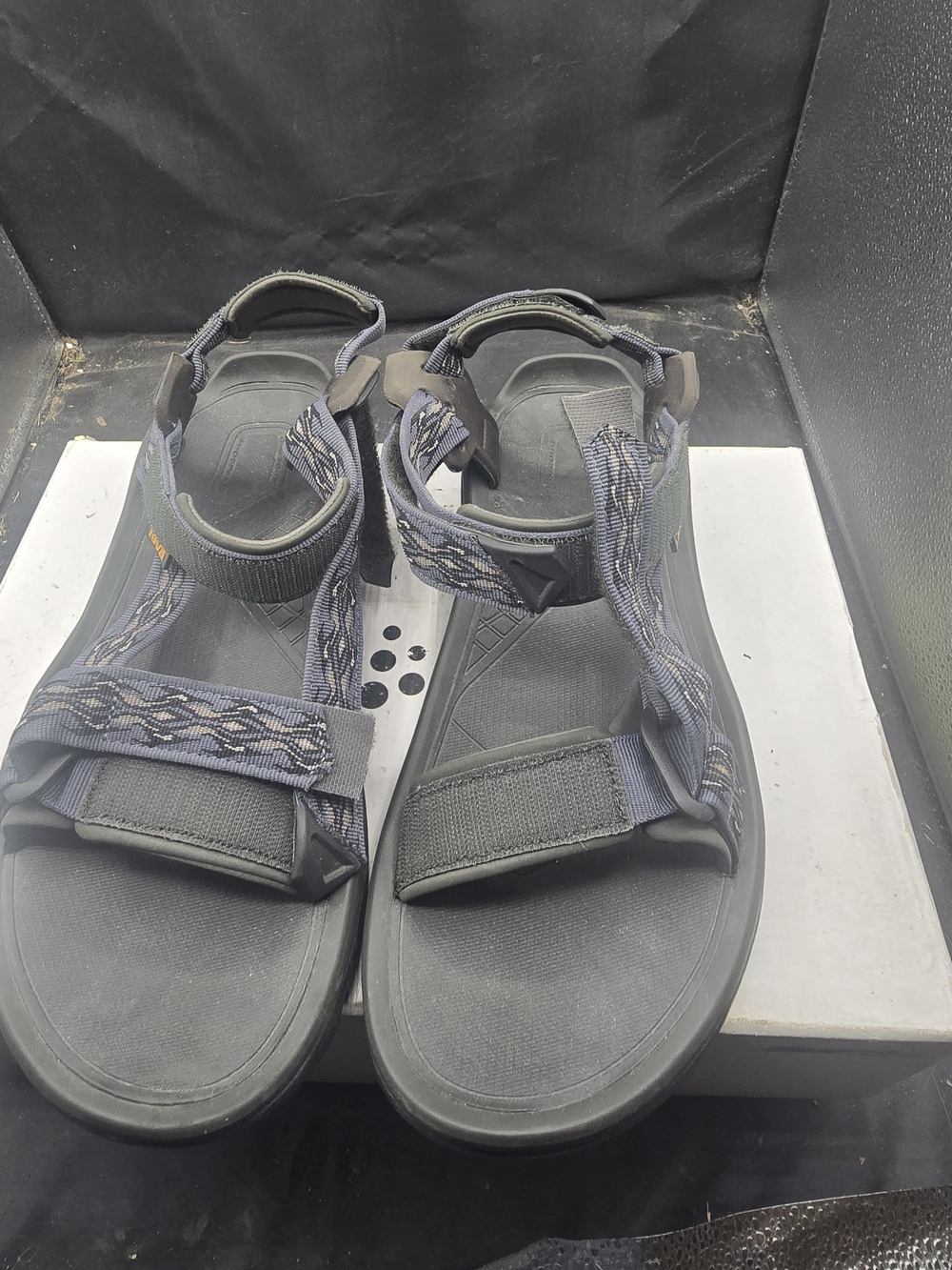 Teva Men's Grey Blue Strappy Sport Sandals
